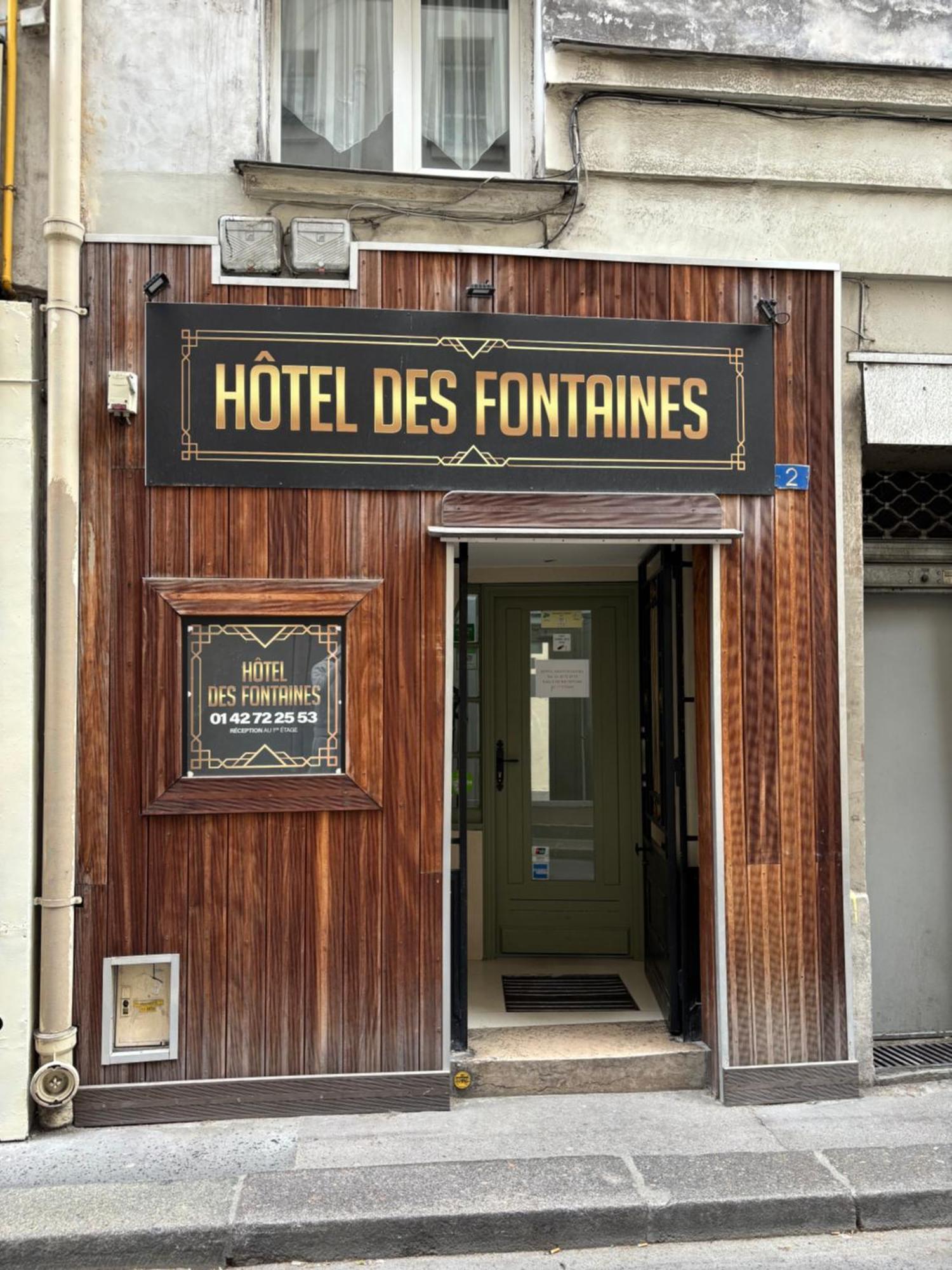 Hotel Des Fontaines Paris Exterior foto