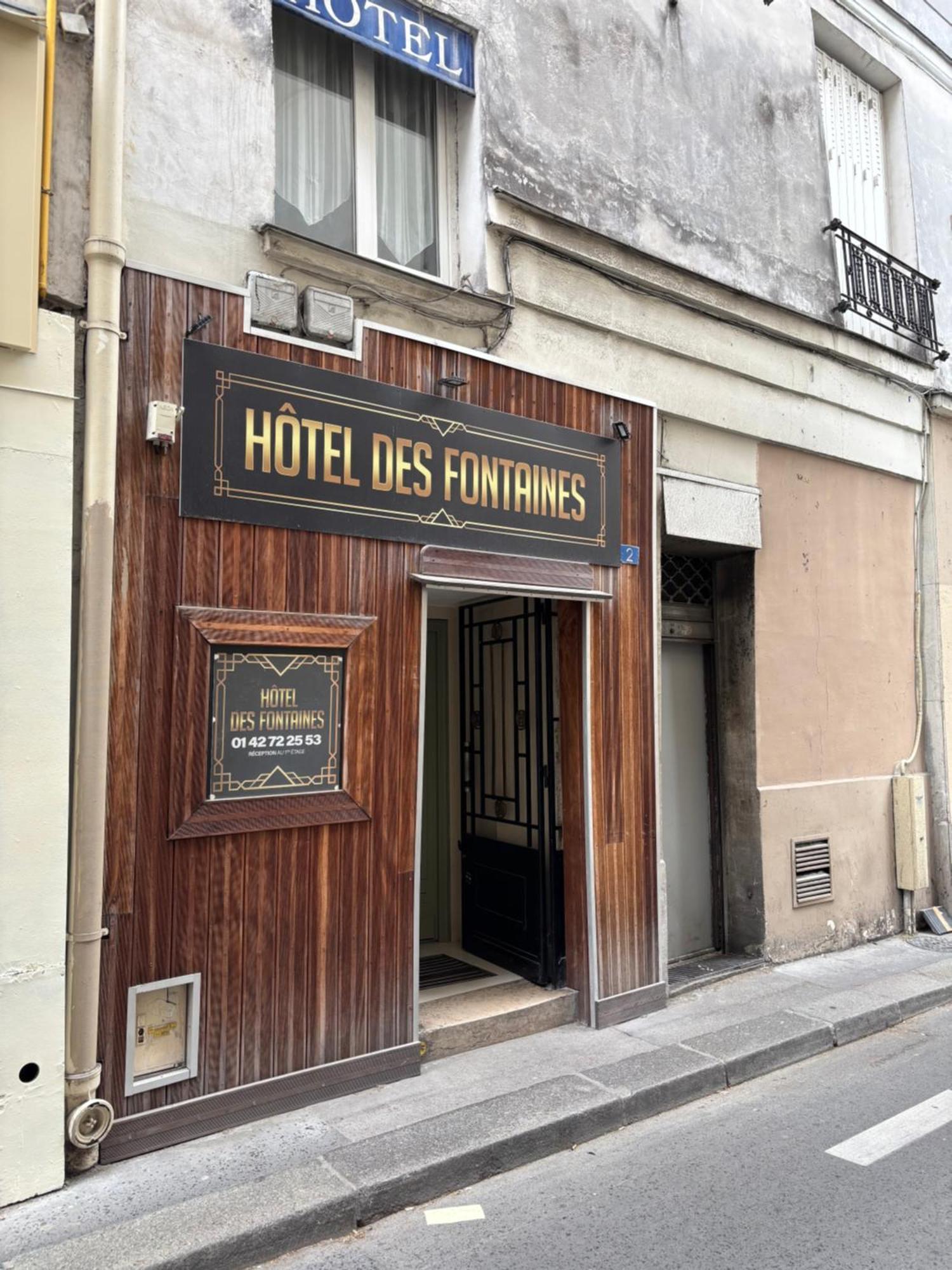 Hotel Des Fontaines Paris Exterior foto